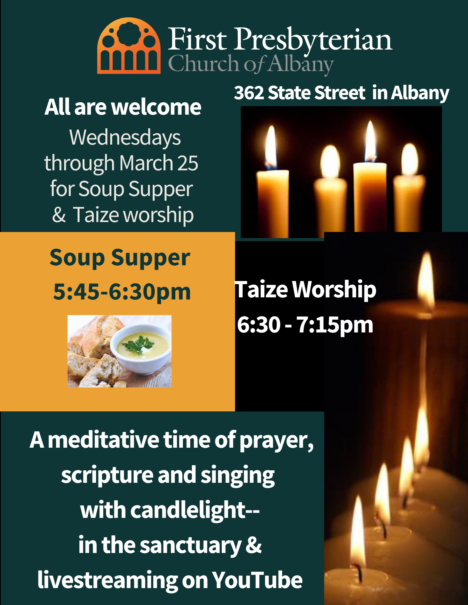 2026 Taize Service & Supper flyer  with address (8.5 x 11 in)