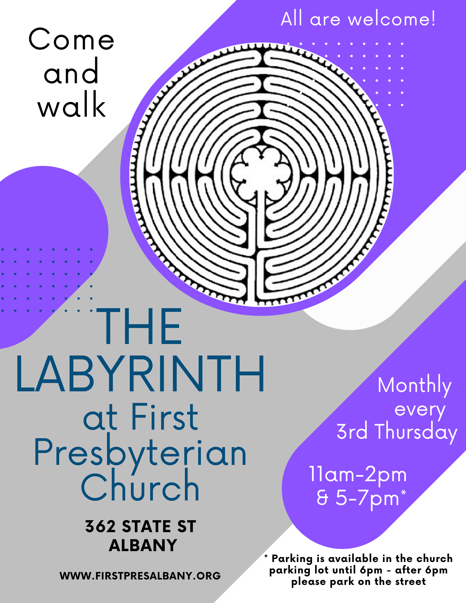 Labyrinth Open Walk with parking